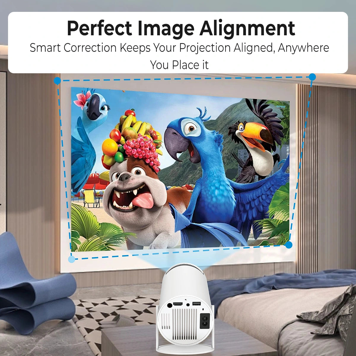 Pivot Box Projector Pivot Projector – 4K-Ready, Android 11 Smart Projector with Seamless ...