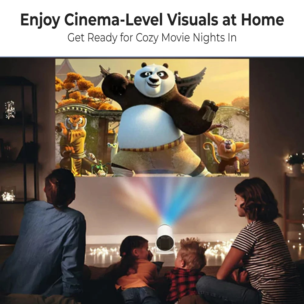 Pivot Box Projector Pivot Projector – 4K-Ready, Android 11 Smart Projector with Seamless ...
